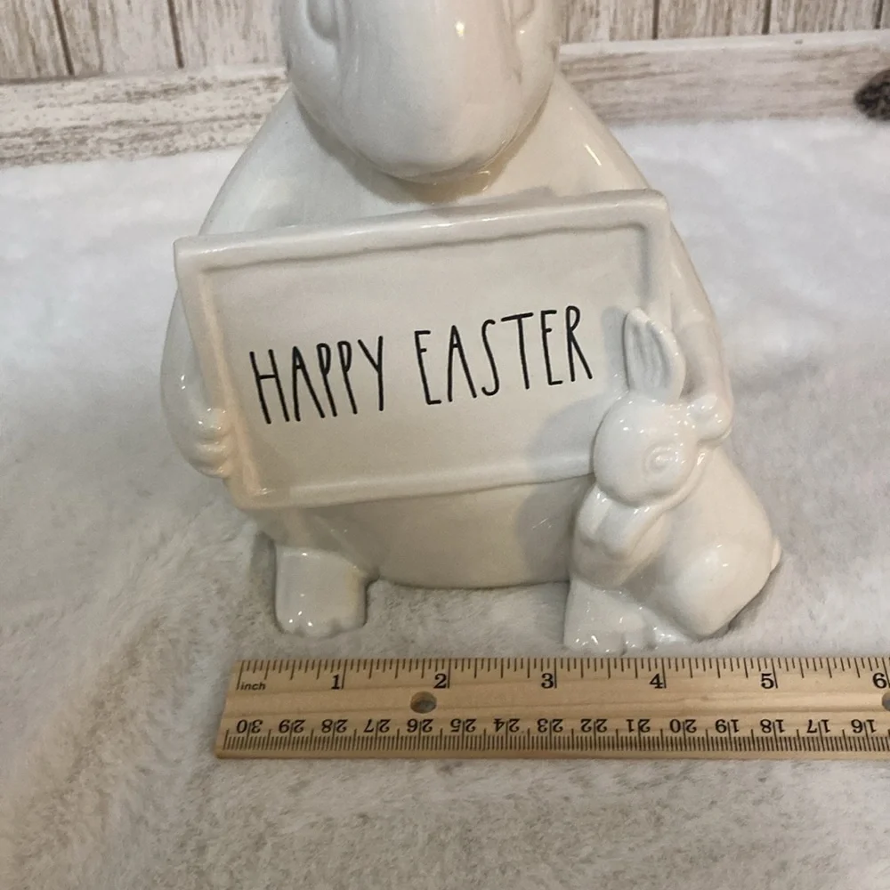 Rae Dunn Happy Easter Rabbit Figurine